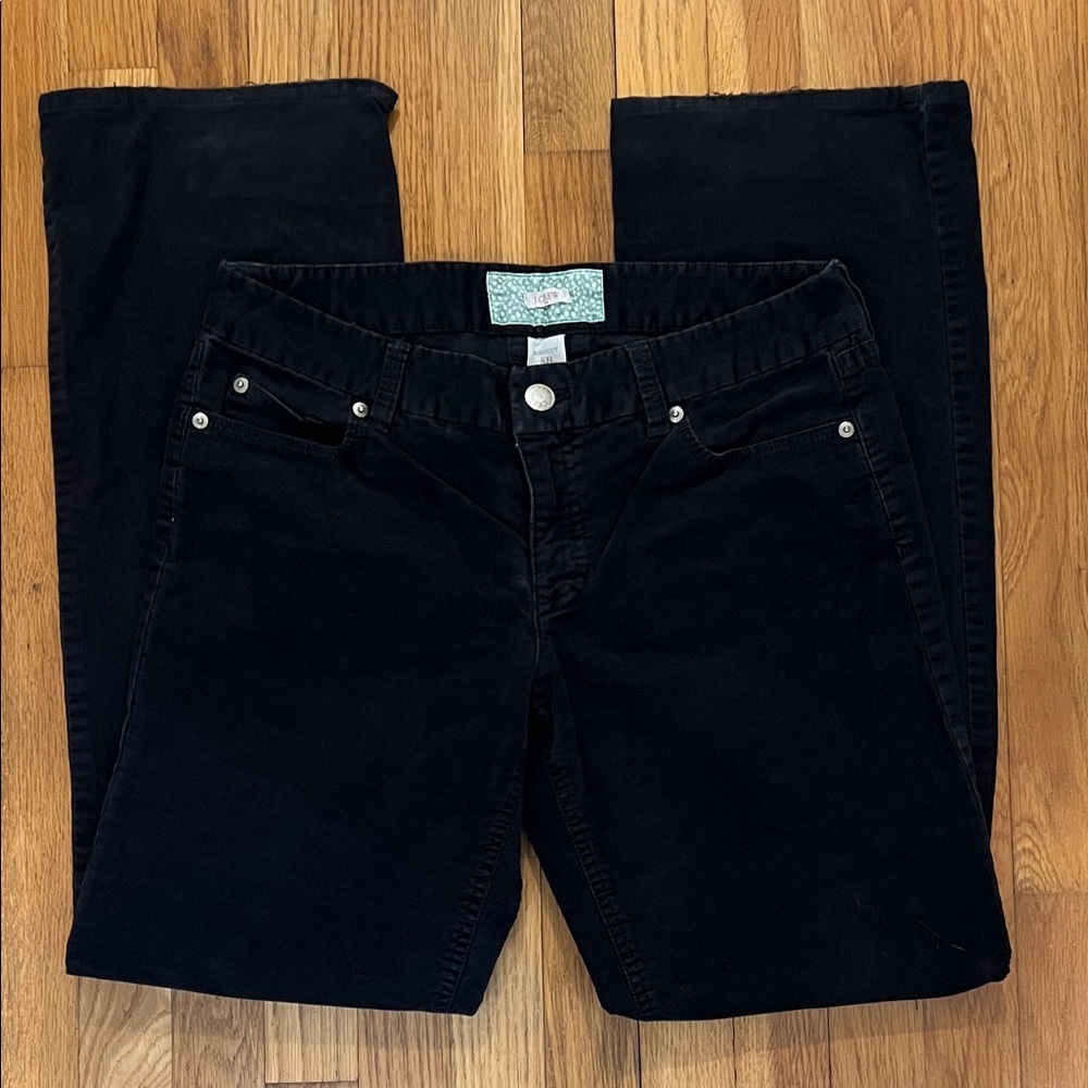 J.Crew black corduroy boot leg